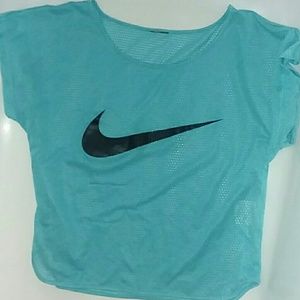Blue Nike Crop t-shirt
